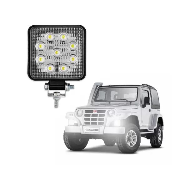 Farol Led JR8 09 Leds – Quadrado COD: 4573