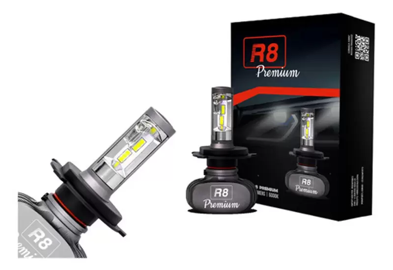 Kit Lampada Led R8 H4 COD: 5234