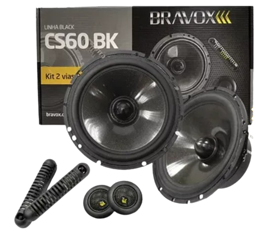 Kit 2 Vias 06” Bravox CS60BK COD: 0176