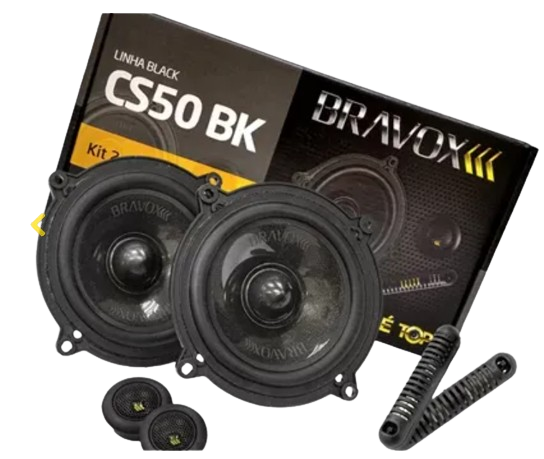 Kit 2 Vias 05” Bravox CS50BK COD: 3559