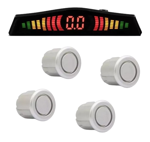 Sensor Estacionamento Com Display 22MM Prata COD: 4303